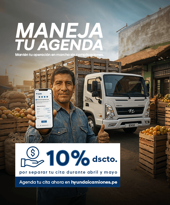 hyundai camiones agendamiento mobile - 10% de descuento agendando por la web